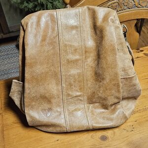 Elegant Tan Leather Backpack